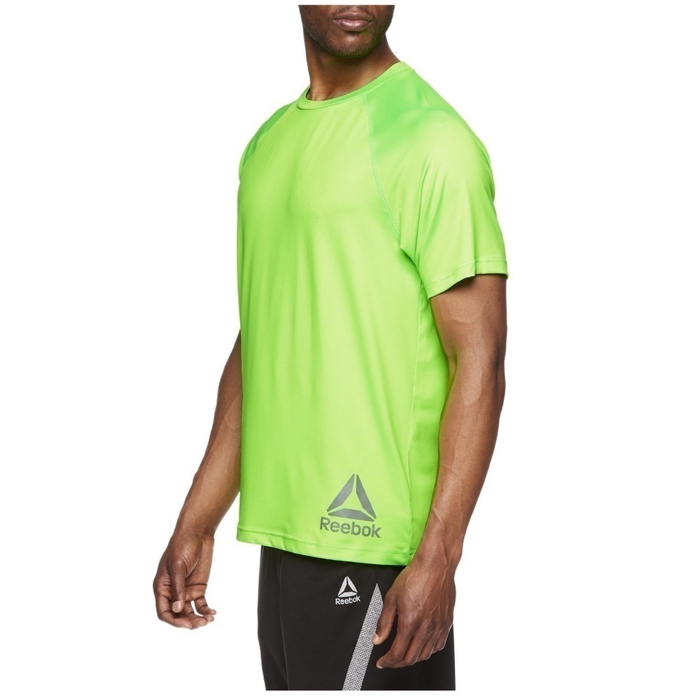 NWT Reebok Men's Duration Quick Dry Short Sleeve Athletic T-Shirt